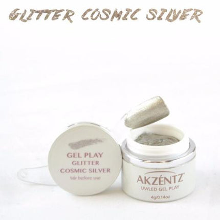 Gel Play Metallic Glitter - Cosmic Silver