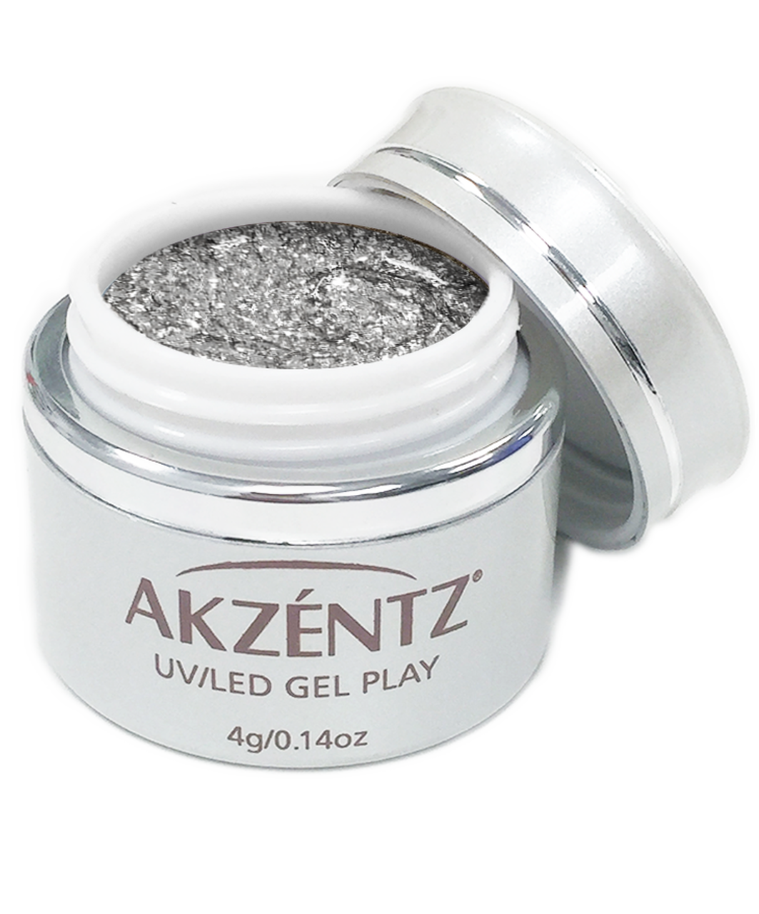 Gel Play Glitz - White Gold