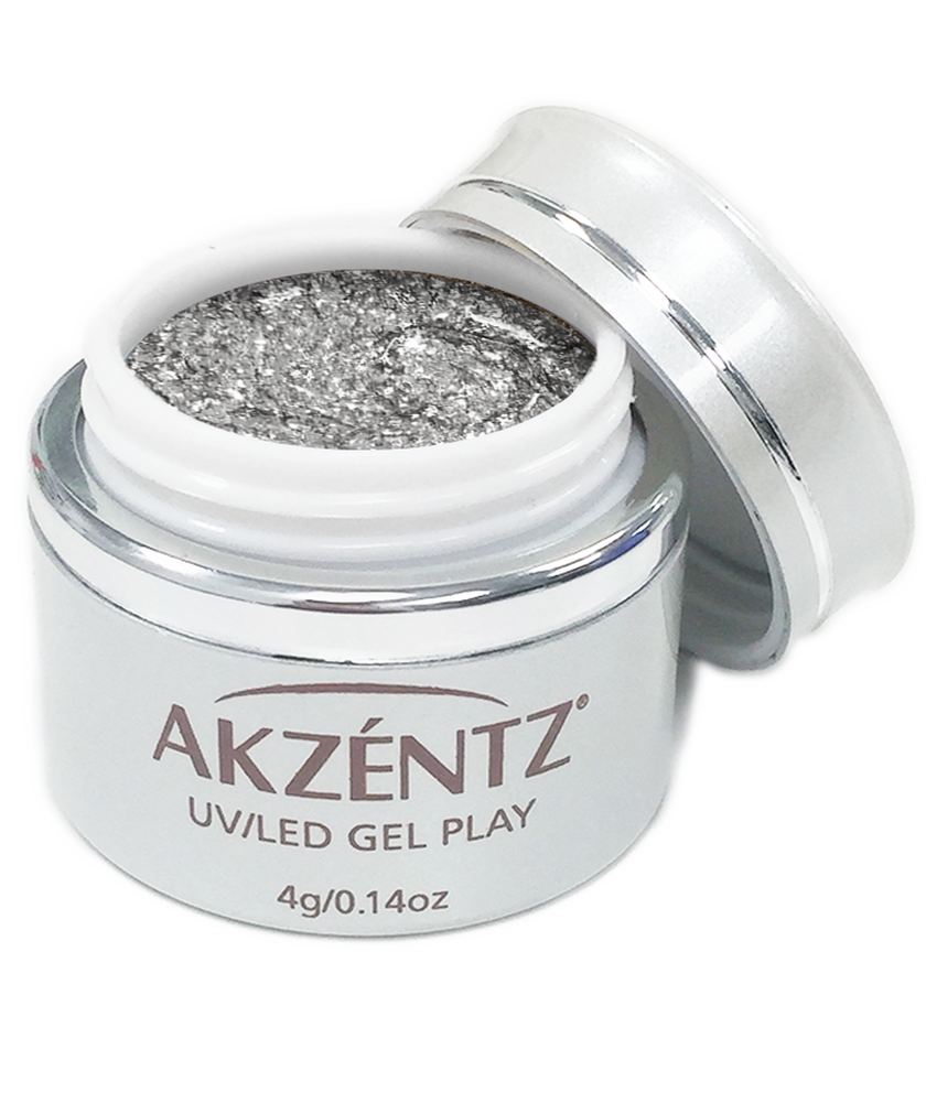 Gel Play Glitz - White Gold