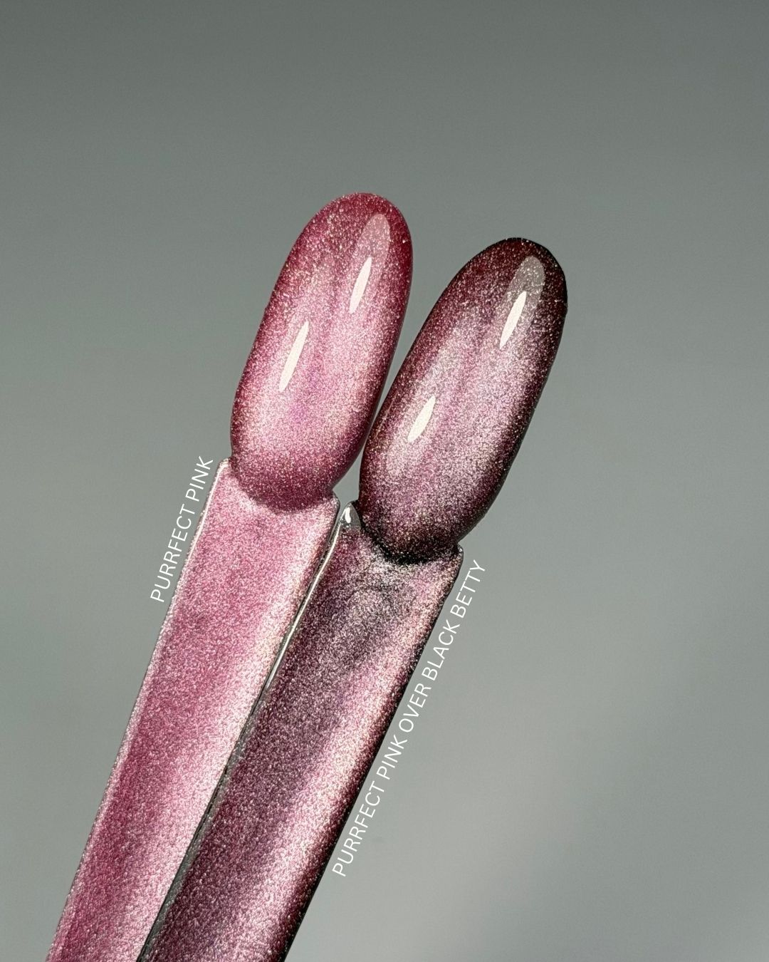 Purrfect Pink Gel Polish - Cat Eye