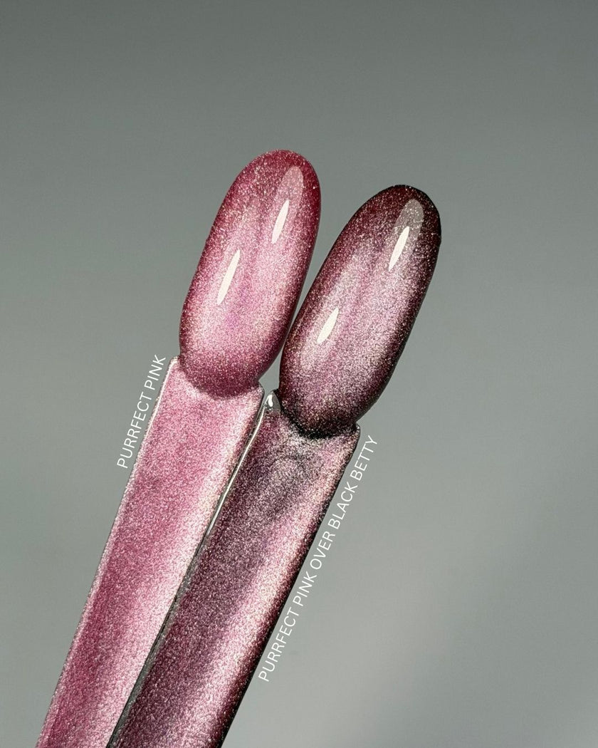 Purrfect Pink Gel Polish - Cat Eye