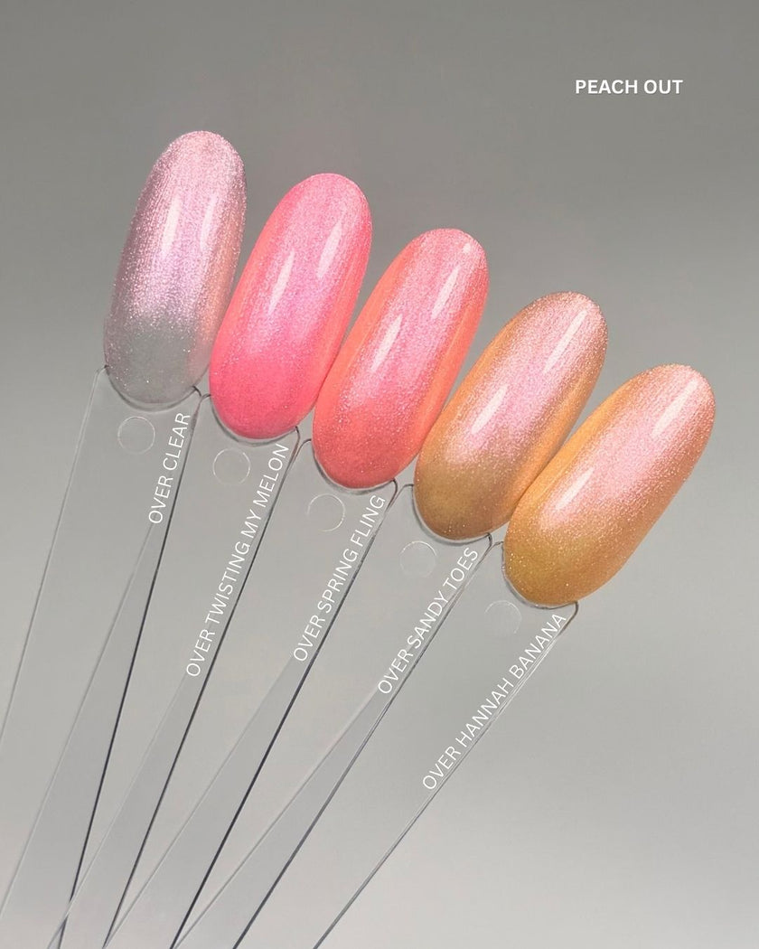 Peach Out Glitter Gel