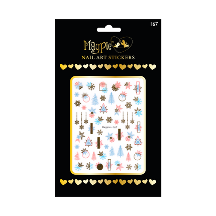Sticker #167 - Festive Trees and Snowflakes