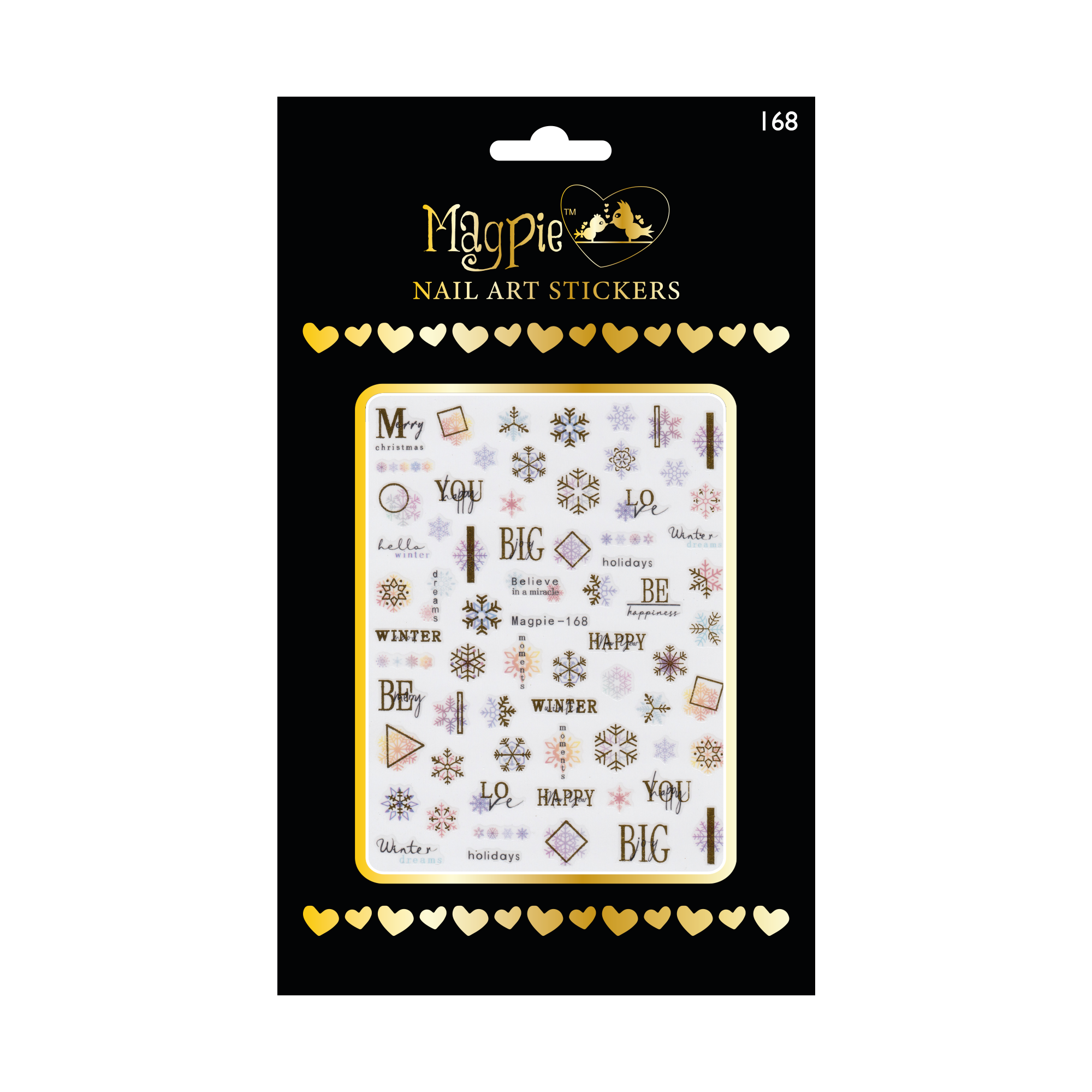Sticker #168 - Colorful Christmas and Snowflakes