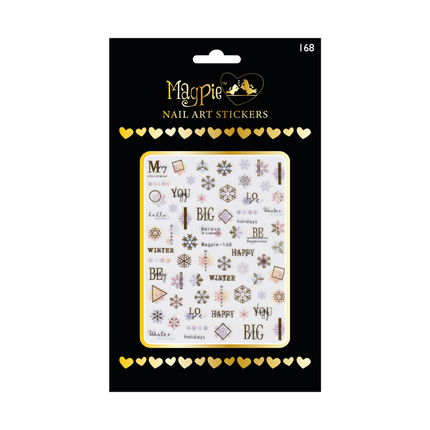 Sticker #168 - Colorful Christmas and Snowflakes