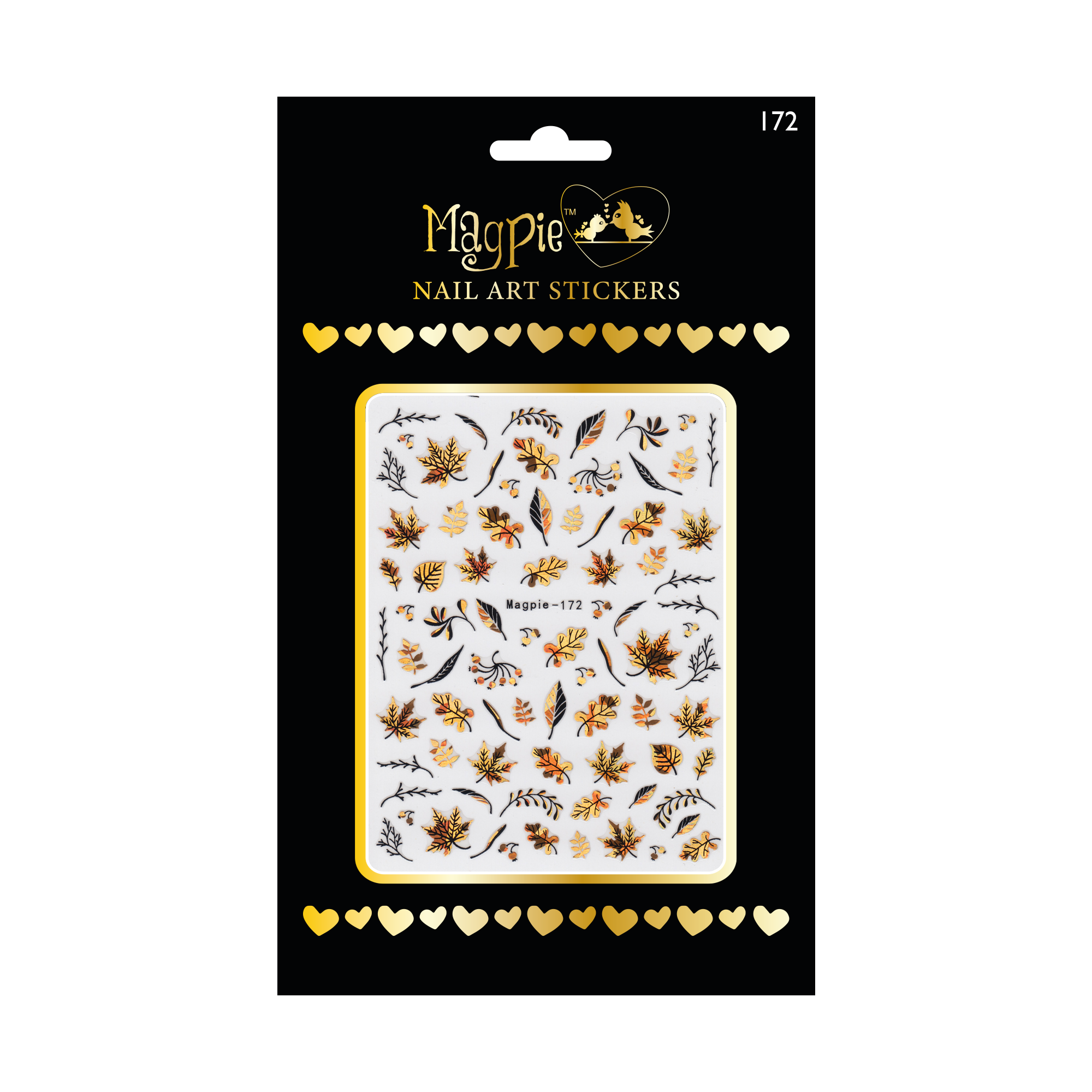Sticker #172 - Gold Fall Leaves