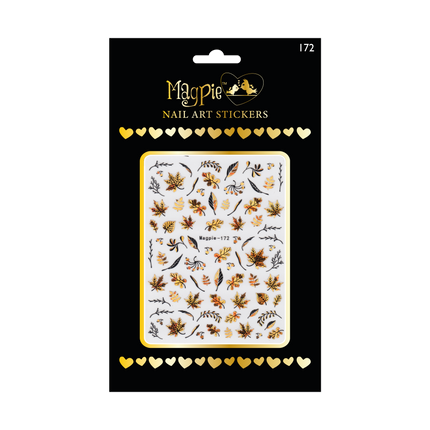 Sticker #172 - Gold Fall Leaves