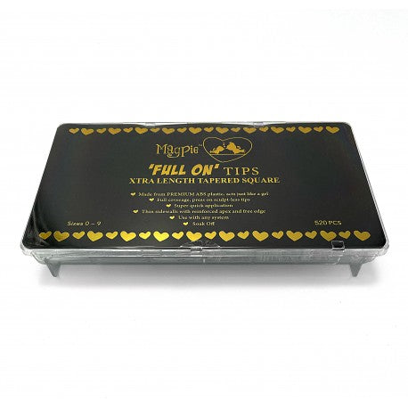 Clearance Full On Tips - XTRA LENGTH TAPERED SQUARE