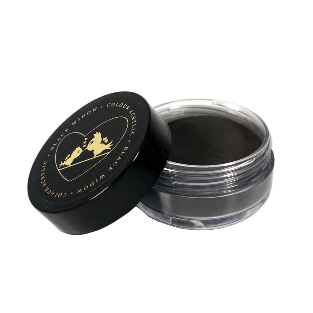 Black Widow Color Acrylic Powder, 7g pot