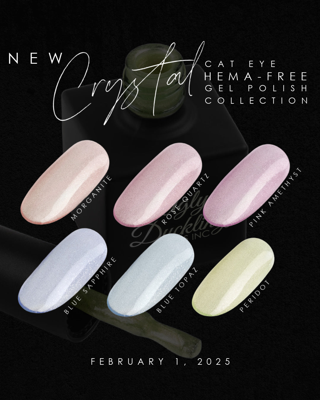 Ugly Duckling Gel Polish Blue Topaz - Cat Eye