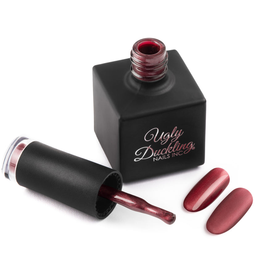 Ugly Duckling Gel Polish - Bordeaux 384, Cat Eye