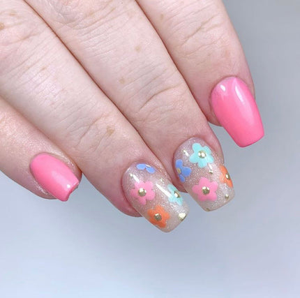 Pink Fizz Acrygel - sparkly blush pink