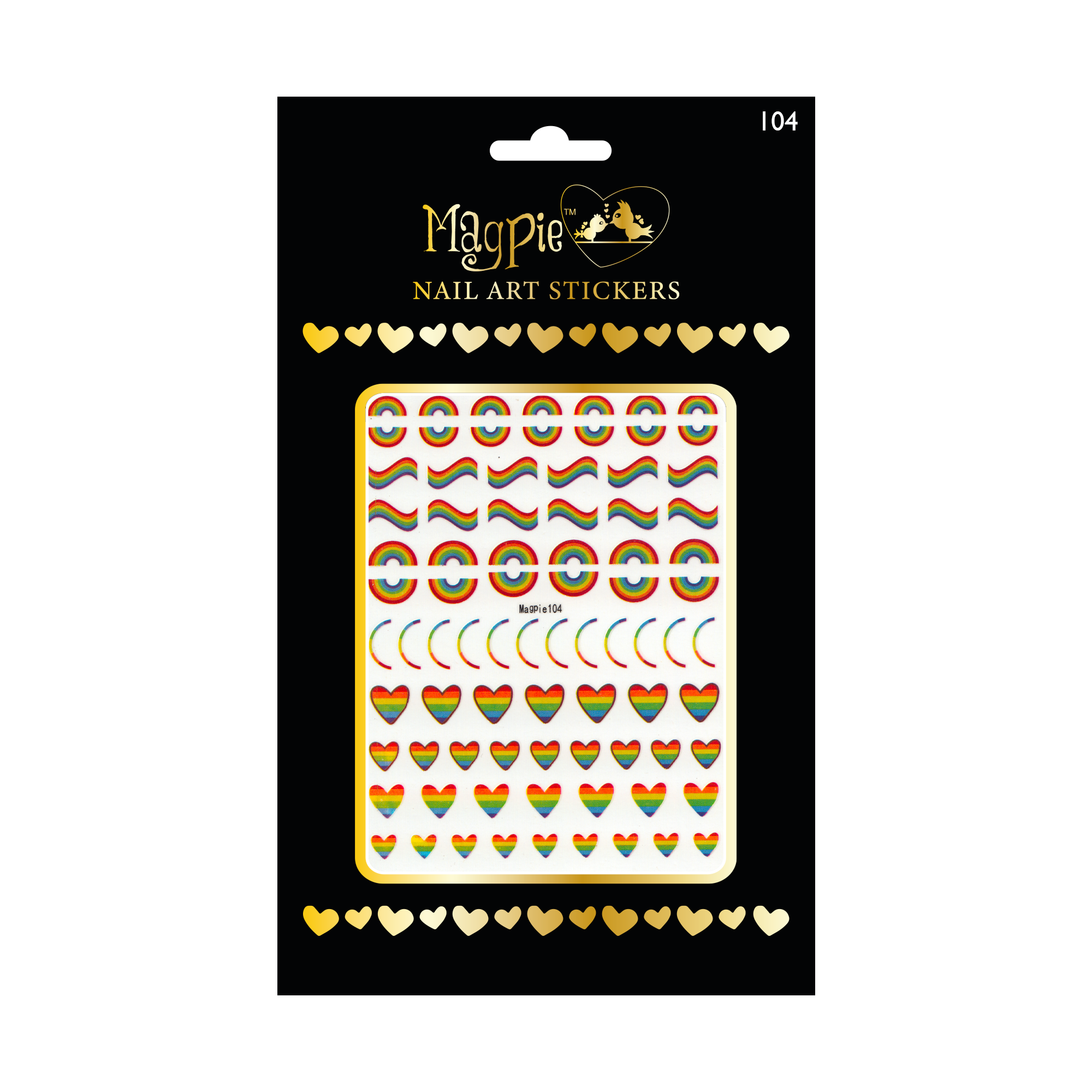 Sticker #104 - Rainbow Shapes