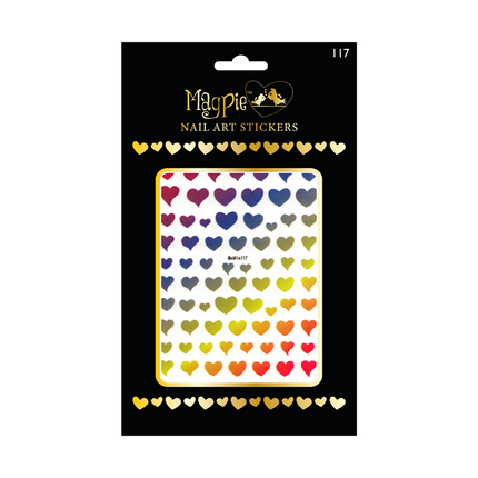Sticker #117 - Rainbow Hearts