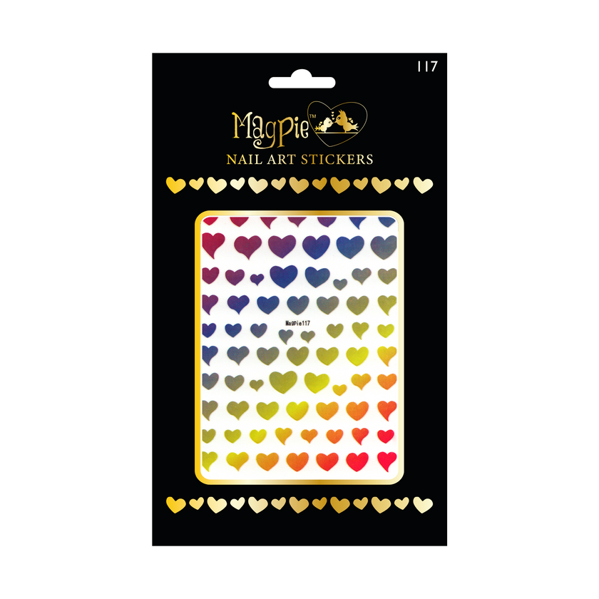 Sticker #117 - Rainbow Hearts