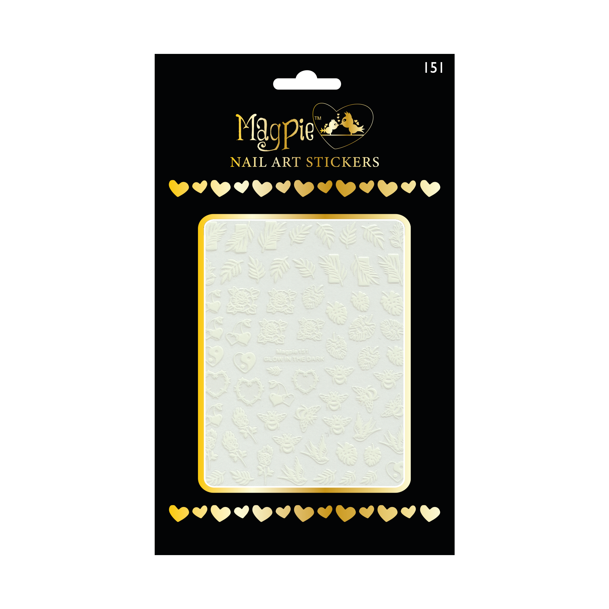 Sticker #151 - Bees, Floral, Foliage Glow in the Dark
