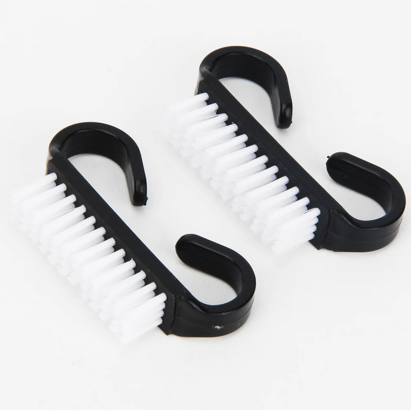 Nail Bristle Dust Brush - regular size, 4pack/mixed colors