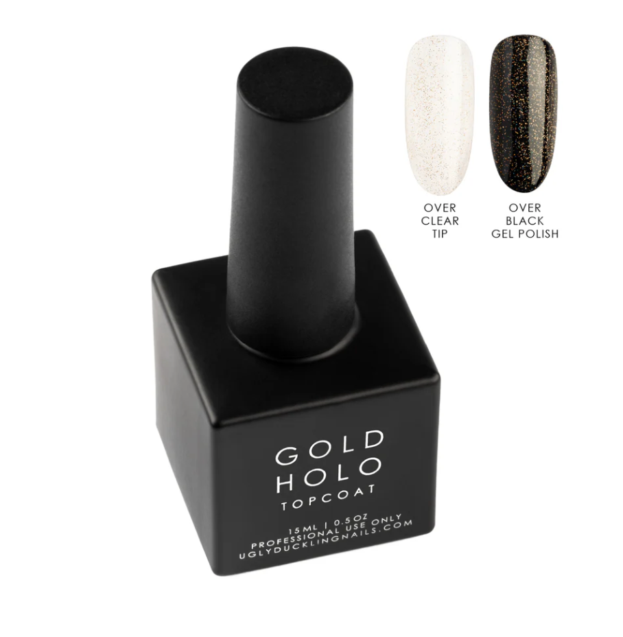 Ugly Duckling Holo No Wipe Top Coat - Gold