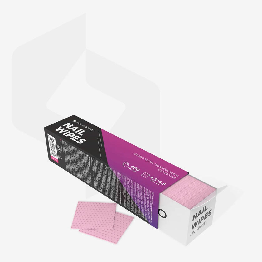 STALEKS PINK Nail Wipes, 400 count