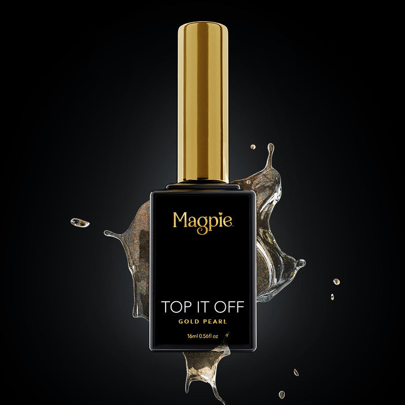 Top It Off - No Wipe Top Coat, Gold Pearl