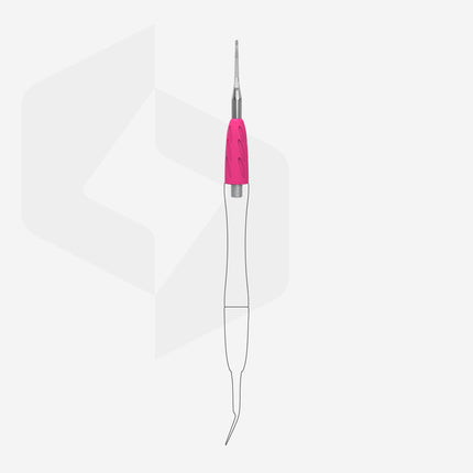 Narrow Toenail File with Bent End - UNIQ 35 Working Part of the Pusher
