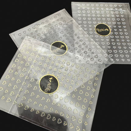Heart Stickers, black
