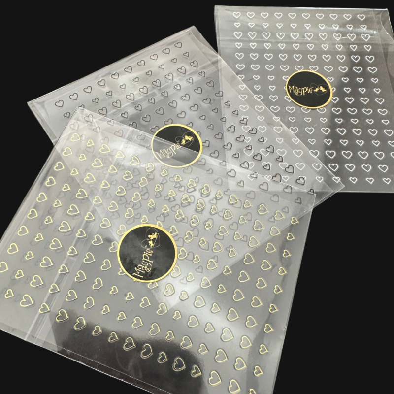 Heart Stickers, black
