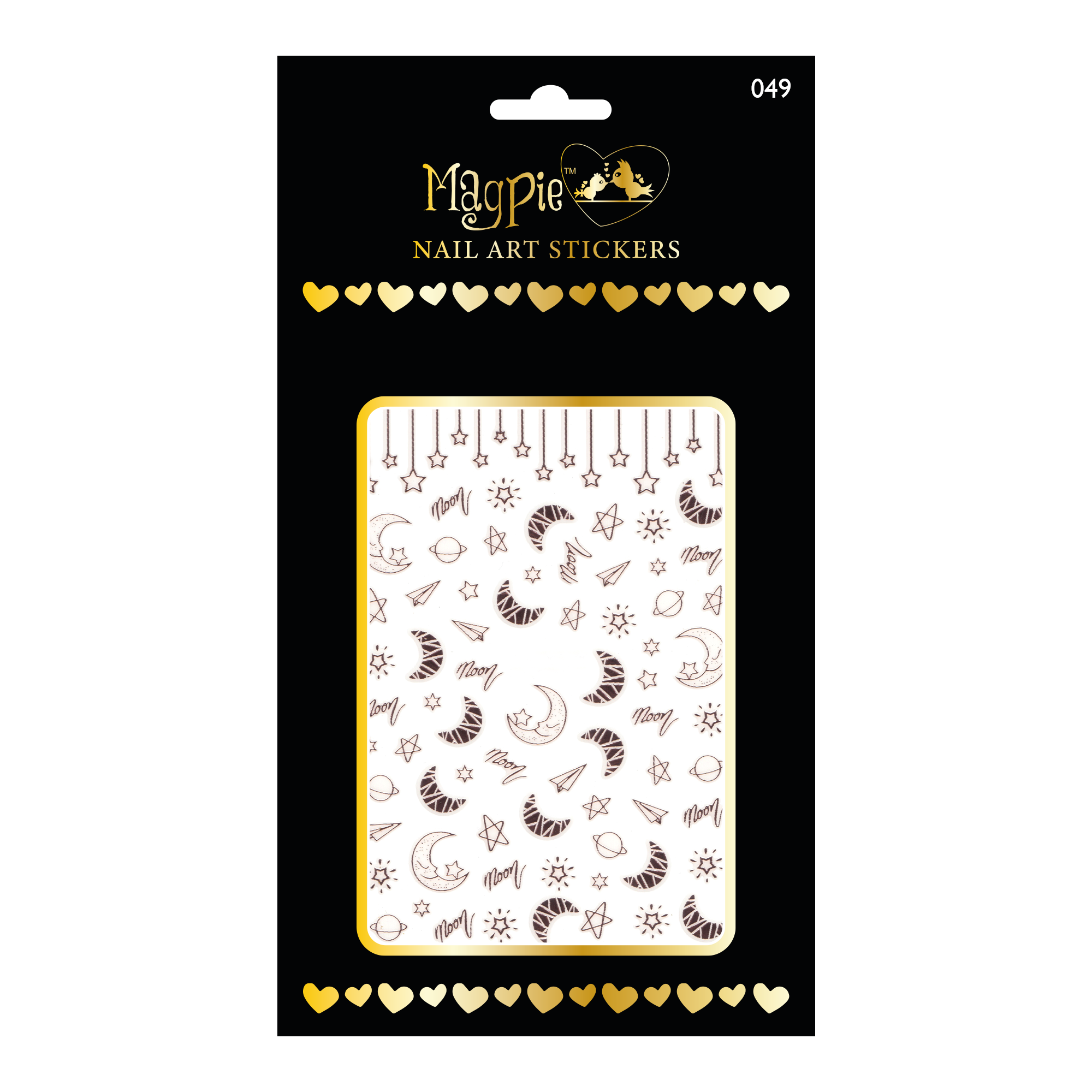 Sticker #49 - Nighttime Moons, Rose Gold