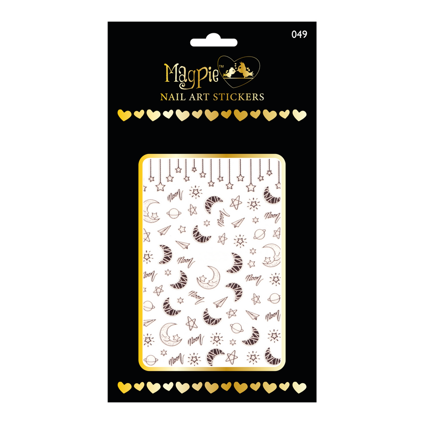 Sticker #49 - Nighttime Moons, Rose Gold