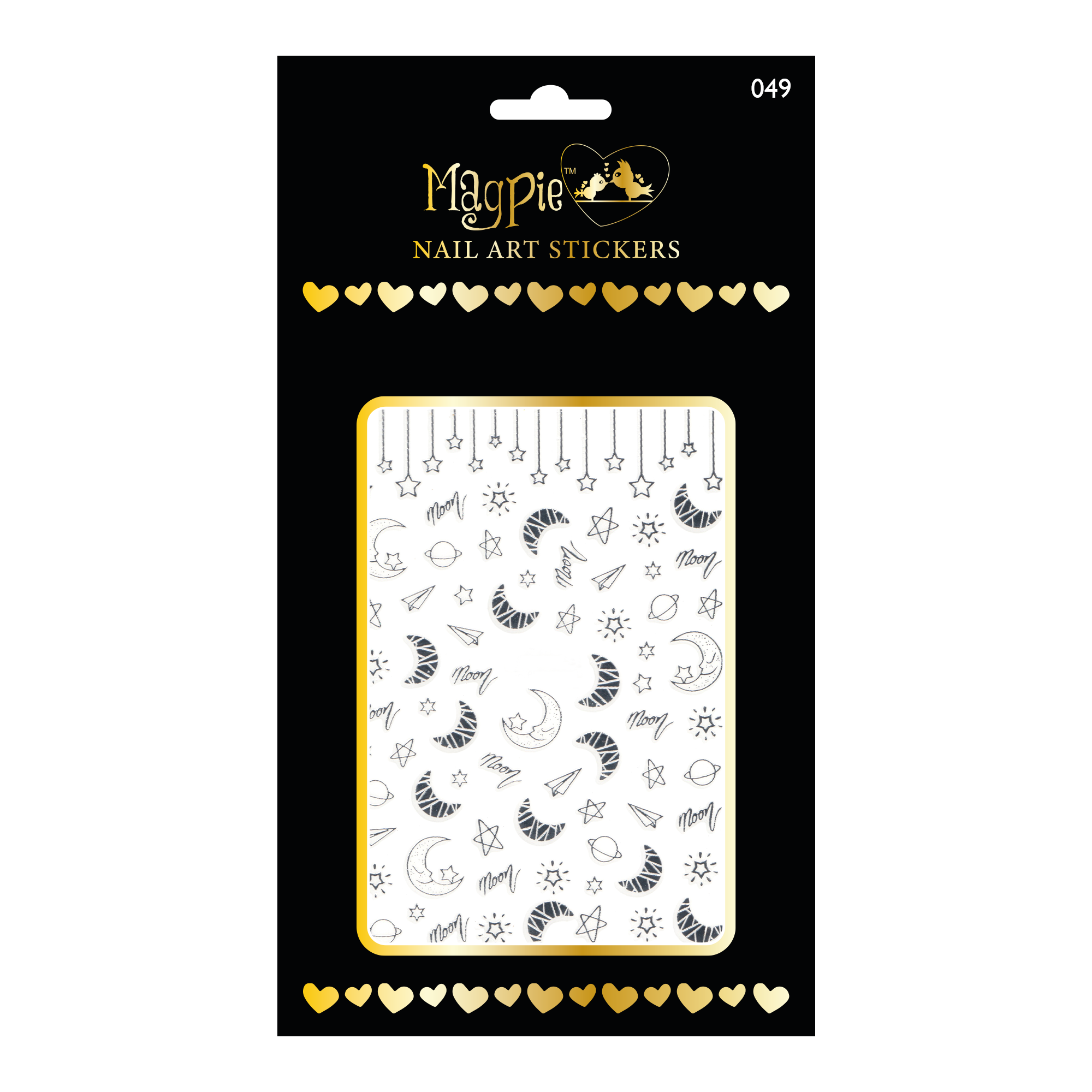 Sticker #49 - Nighttime Moons, Silver