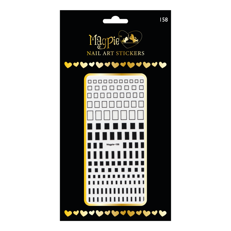 Sticker #158 - Squares and Rectangles, multiple colors