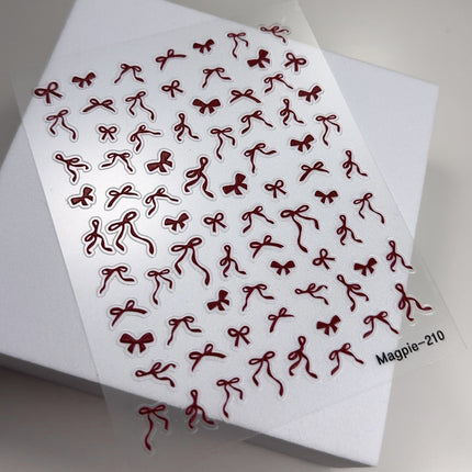 Sticker 210 - red bows