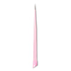 Straight Fine Point Tweezers - Silicone End, pink
