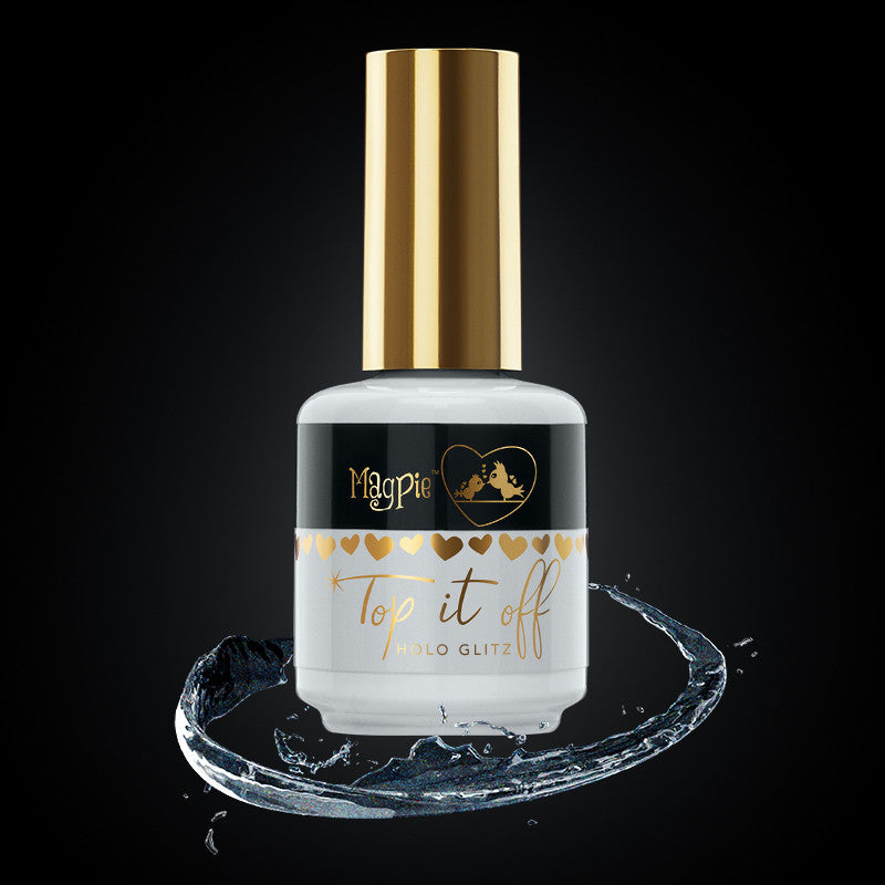 Top It Off - No Wipe Top Coat, Holo Glitz