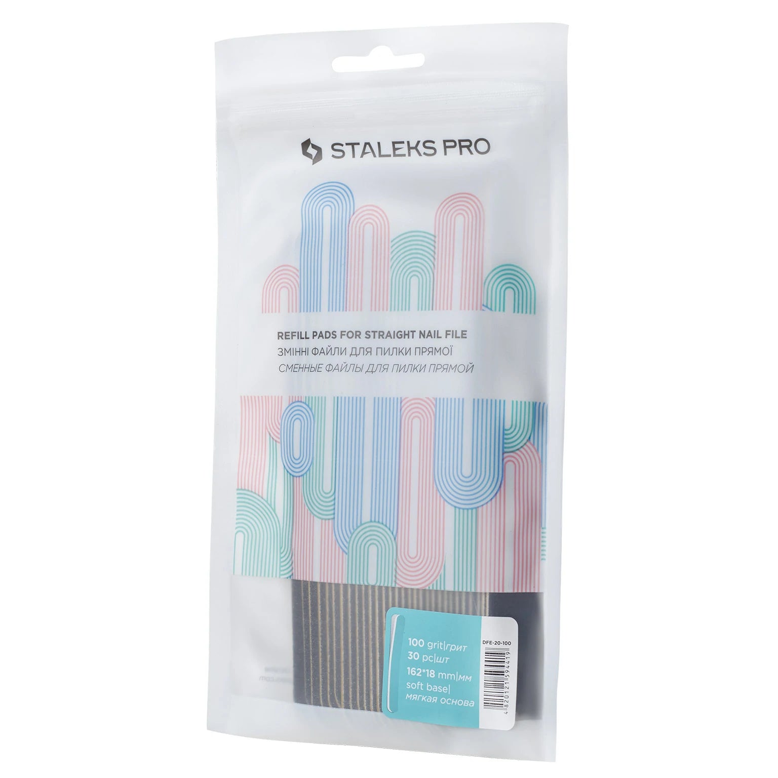 Staleks SOFT BASE Disposable File Pads for Straight Nail File - 30 pack