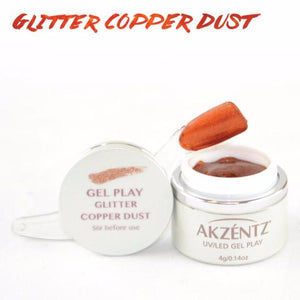 Gel Play Metallic Glitter - Copper Dust