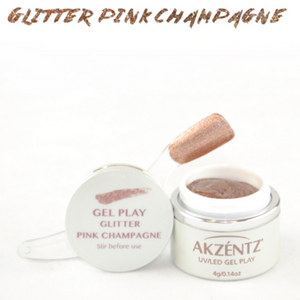 Gel Play Metallic Glitter - Pink Champagne