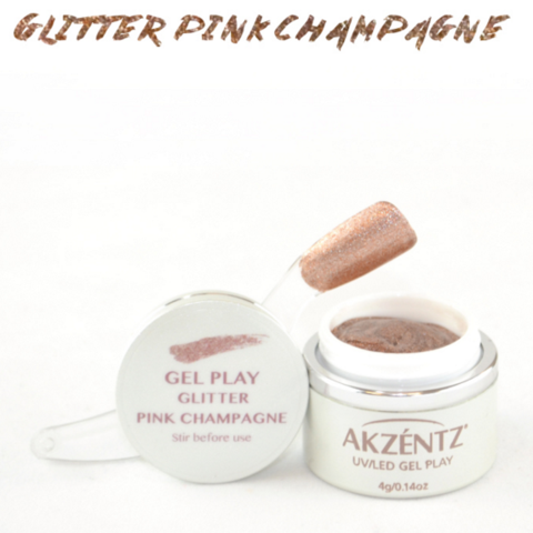 Gel Play Metallic Glitter - Pink Champagne