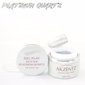 Gel Play Metallic Glitter - Platinum Quartz