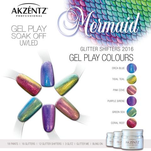 Gel Play Glitter Mermaid Shifter - Orca Blue