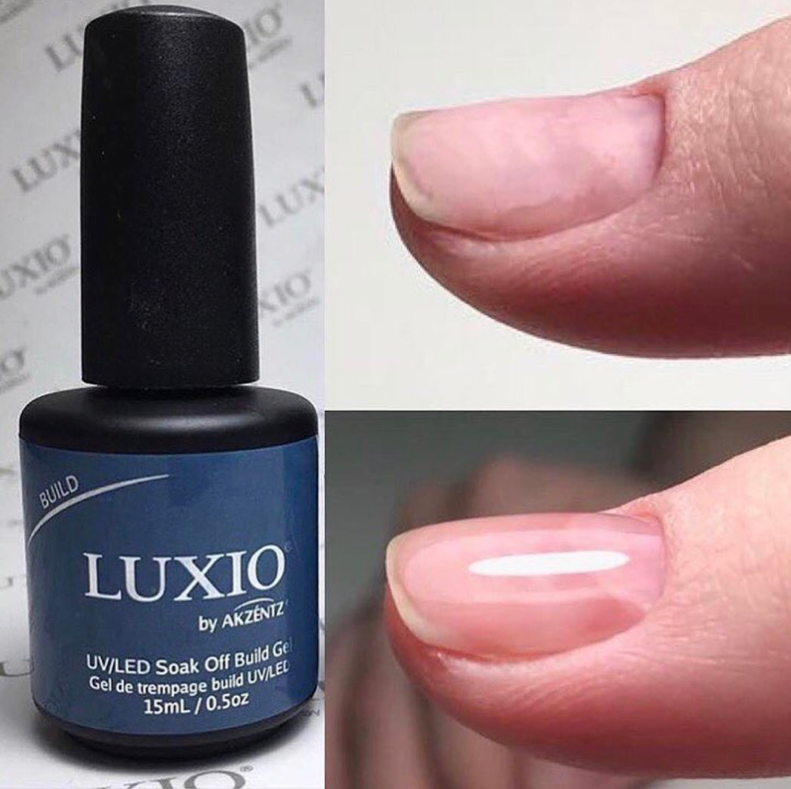 Luxio Build Flexible Builder Gel Clear Polished Pinkies Pro