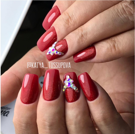 Gel Play Glitter - Cherry Red